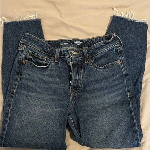 Old Navy Women's Dark Blue Straight Leg Jeans